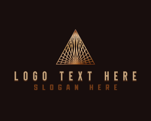 Financial - Triangle Deluxe Pyramid logo design