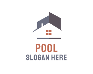 Resort - Abstract House Roof logo design