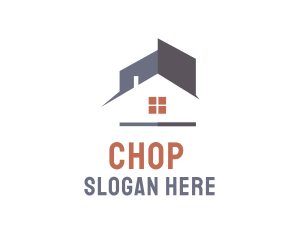 Cabin - Abstract House Roof logo design