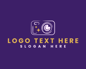 Video - Camera Lens Photography logo design