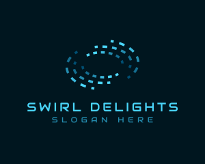 Swirl - Pixel Swirl Computer logo design