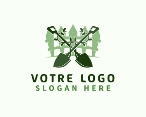 Plant - Plant Shovel Garden logo design