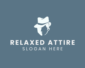 Gentleman Fedora Hat logo design