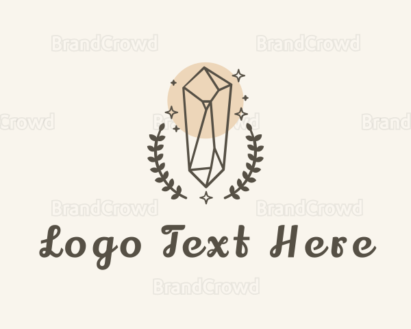 Shiny Crystal Wreath Logo