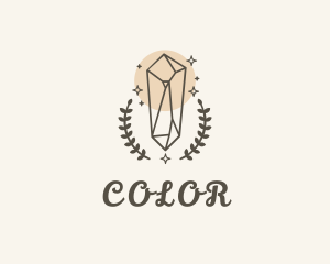 Gemstone - Shiny Crystal Wreath logo design