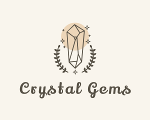 Shiny Crystal Wreath logo design