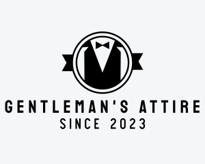 Tuxedo Gentleman Tailor Clothing logo design