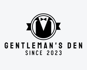 Tuxedo Gentleman Tailor Clothing logo design