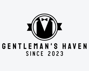 Tuxedo Gentleman Tailor Clothing logo design