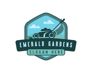 Turf Mower Landscaping logo design