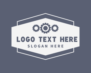 Industrial - Metal Gearing Signage logo design