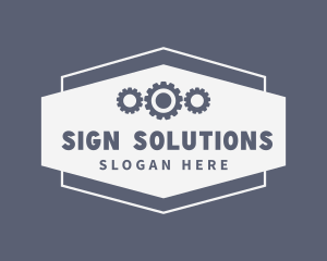 Signage - Metal Gearing Signage logo design