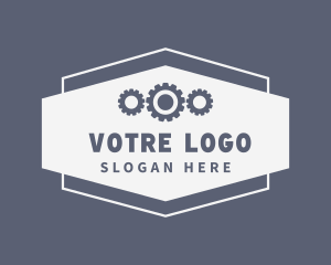 Fabrication - Metal Gearing Signage logo design