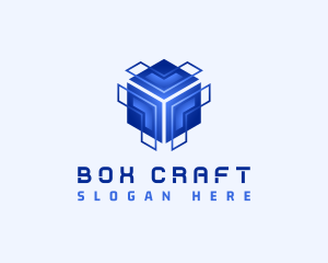 Box - Futuristic Cube Box logo design