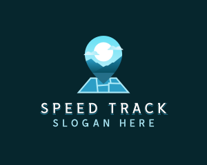 Track - Mountain Travel Location logo design