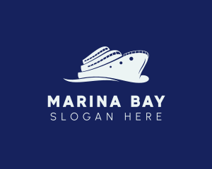 Vacation Cruise Ship logo design