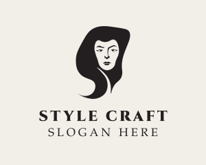 Hair Beauty Woman logo design