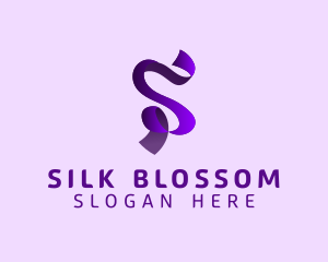 Modern Elegant Ribbon Letter S logo design