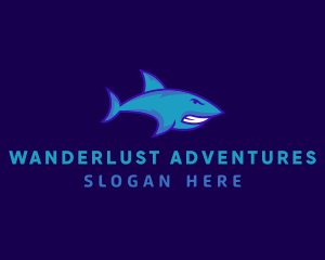 Player - Angry Big Shark logo design