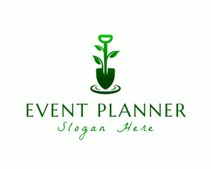 Garden Shovel Plant Logo