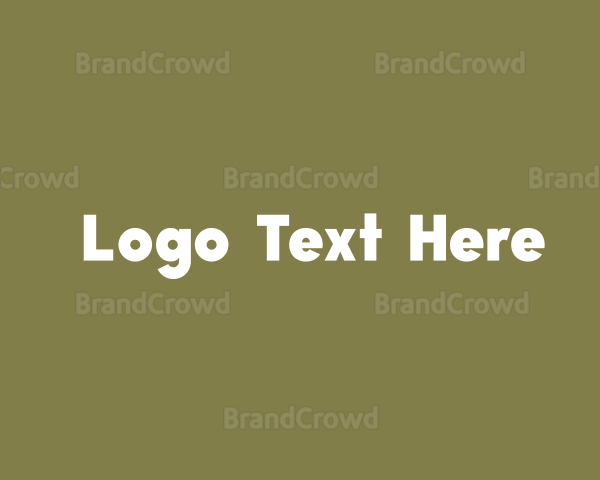 Simple Generic Wordmark Logo