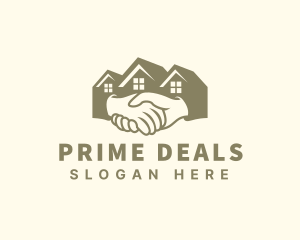 Real Estate Handshake Deal logo design