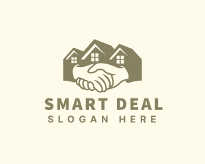 Real Estate Handshake Deal logo design