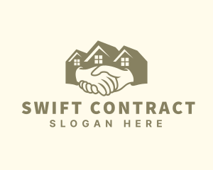 Contract - Real Estate Handshake Deal logo design