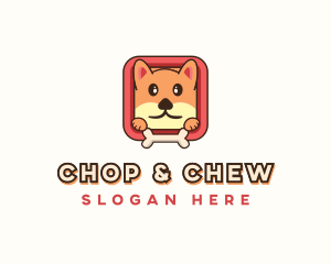 Shiba Inu - Cartoon Shiba Inu Dog logo design