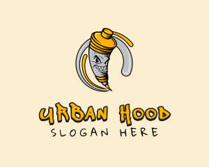 Urban Tattoo Needle  logo design