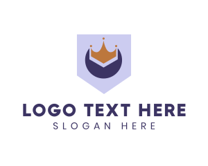 Golden - Golden Crown Banner logo design