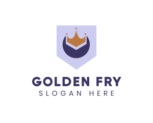 Golden Crown Banner logo design