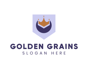 Golden Crown Banner logo design