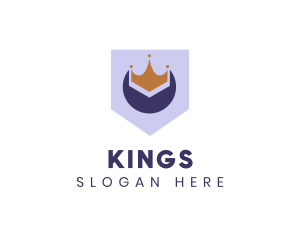 Golden Crown Banner logo design