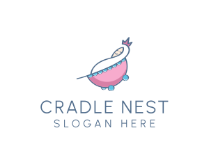 Baby Princess Cradle  logo design