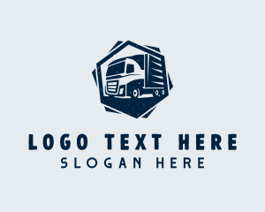 Trucker - Truck Vehicle Transport logo design