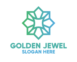 Treasure - Gradient Jewelry Outline logo design