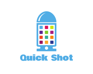 Shot - Bullet Smartphone App Device logo design