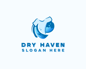 Laundry Shirt Washing logo design