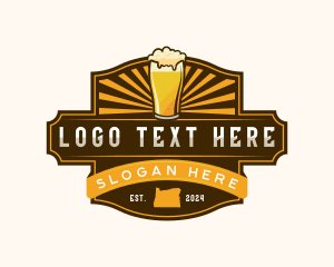 Map - Oregon Beer Bar logo design