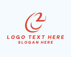 Letter C - Fast Logistics Courier logo design