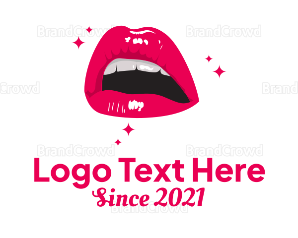 Erotic Sexy Lips Logo