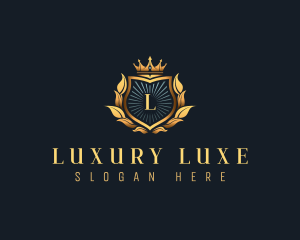 Luxury Crown Crest logo design