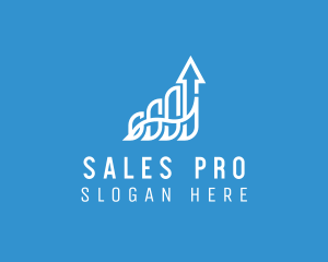 Sales - Finance Sales Arrow Company logo design