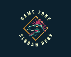 Dinosaur Raptor Gaming logo design