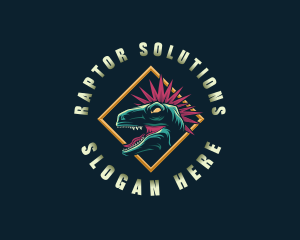 Dinosaur Raptor Gaming logo design