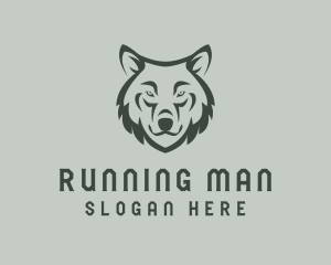 Dog - Gray Wolf Hound logo design