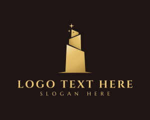 Luxe - Premium Star Building logo design