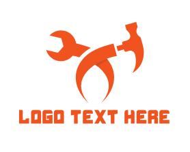 Toolbox - Orange Tool X logo design