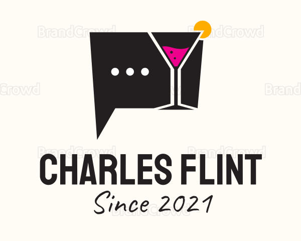 Martini Glass Chat Logo